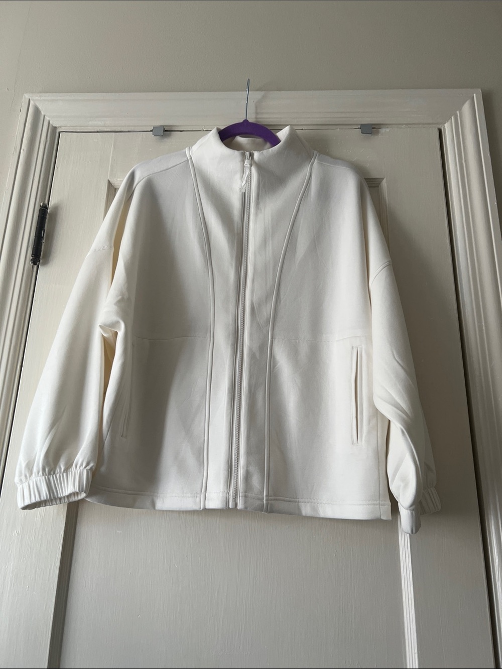 Liverpool Los Angeles Cloud9 Cream Zip-Up Funnel neck Jacket